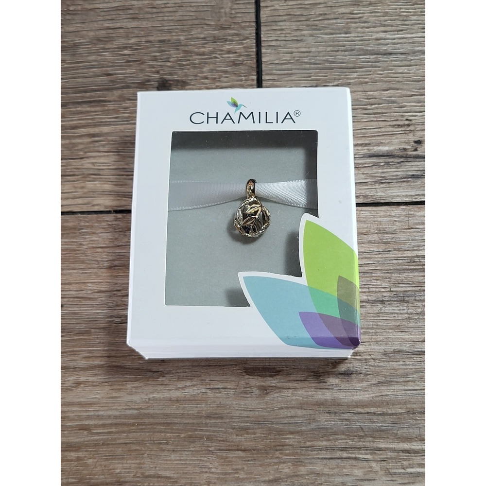 Chamilia‎  Hidden Gems Tanzanite Swarvoski Bead Charm 4010-0448 NIB